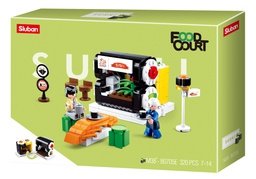 [B0705E] سلوبان قطع تركيب زاوية مطعم سوشي-320قطعة