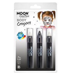 [C11876] Body Crayons - Monochrome ( Clamshell)