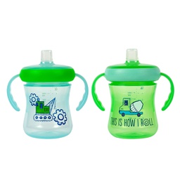 [Y6664] TFY Soft Spout Trainer Cup (Boy) 2Pk 7Oz