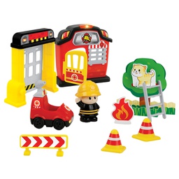 [001307] Fun fire station playset